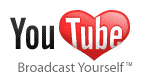 Logo YouTube pour la Saint Valentin