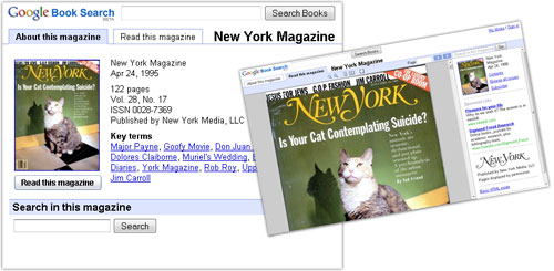 Google Book Search : Magazines