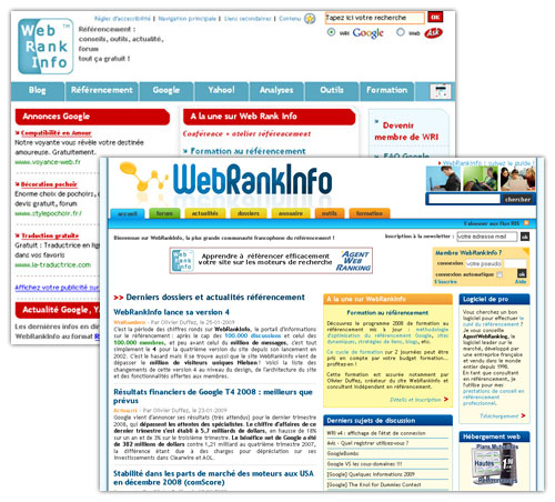 WebRankInfo : Versions 3 et 4