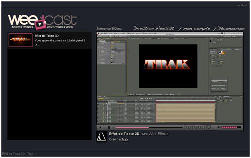 Weecast : Tutoriel player