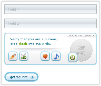 Captcha : Drag and drop