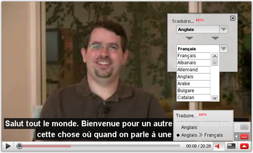 YouTube : Traduction des sous-titres