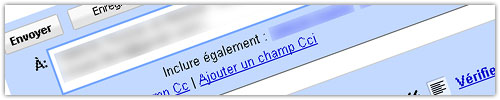 Gmail : Suggestion de destinataires