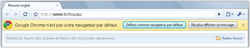 Google Chrome : Navigateur par défaut