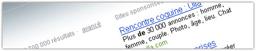 Bing : Sites sponsorisés