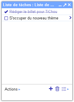 Gmail : Liste de tâches