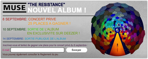 Deezer : Muse - The Resistance