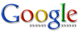 Logo Google : 09/09/09 09:09:09