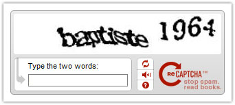 Captcha personnalisé