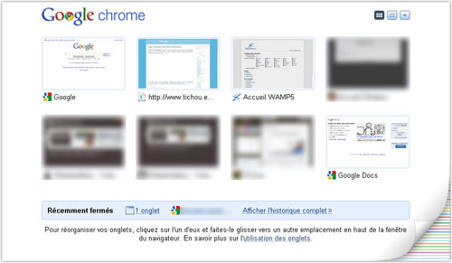 Google Chrome : Thèmes d'artistes