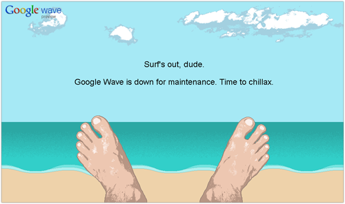 Google Wave is down for maintenance