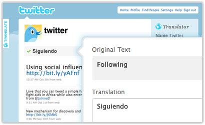 Twitter : Translator