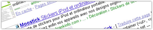 Google : Breadcrumb (fil d'Ariane)