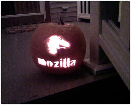 Mozilla Halloween Pumpkin