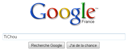 Google France : Page minimaliste