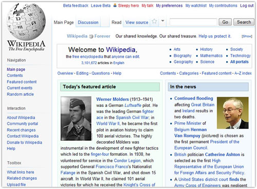 Wikipedia : Nouveau design