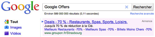 Google Adwords : Offers Vs Groupon