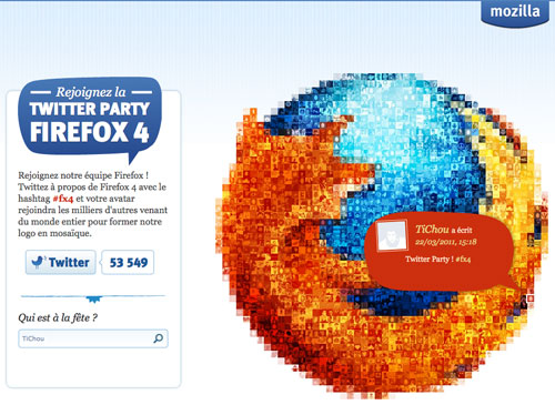 Firefox 4 - Twitter Party