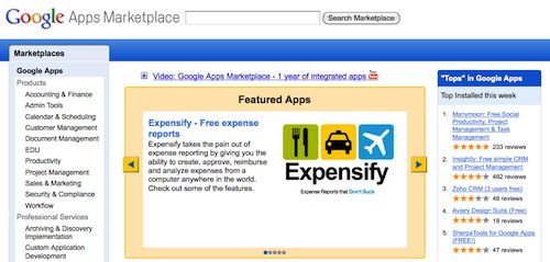 Google Apps Marketplace