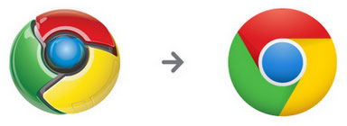 Google Chrome : Nouveau logo