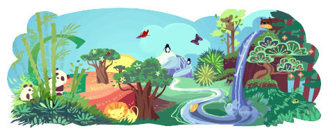 Google : Doodle pour le Jour de la Terre