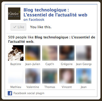 Facebook : Nouvelle Like Box