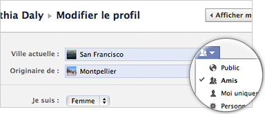 Facebook : Contrôles de confidentialité