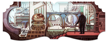 Doodle Google : Jorge Luis Borges