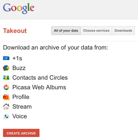 Google Takeout