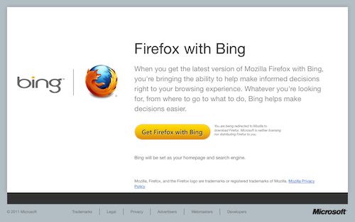 Firefox with Bing