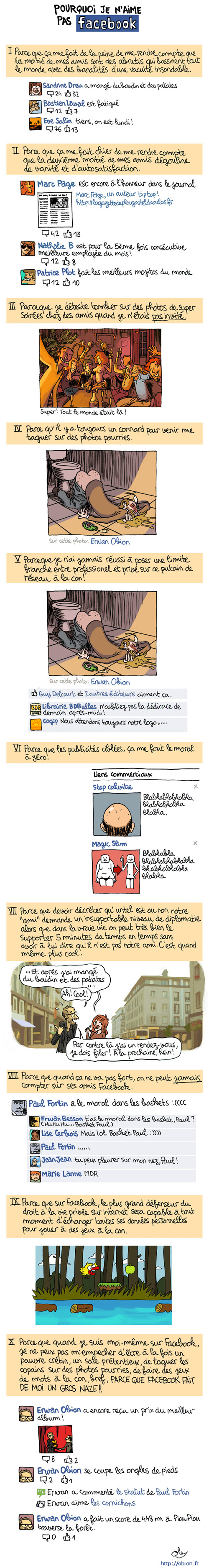 Dix raisons de quitter Facebook