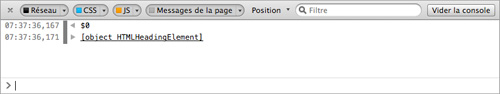 Firefox : Outils pour développeurs - Console Web