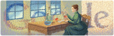 Google : Doodle Marie Curie