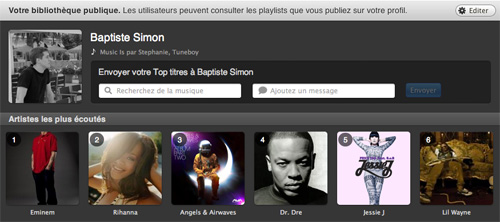 Applis Spotify : Profil